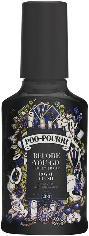 Poo-Pourri Before-you-go Toilet Spray Bottle Royal Flush, 4 oz by Poo-Pourri Eucalyptus and Spearmin