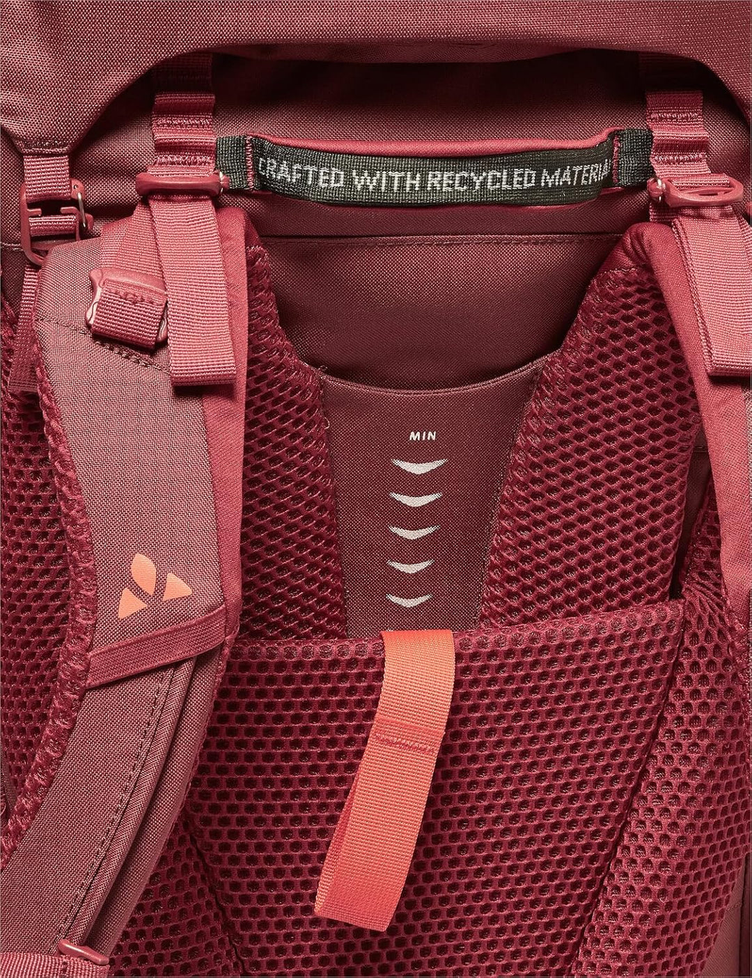 VAUDE Damen Astrum Evo 55+10 Liter, Trekkingrucksack Dark Cherry, Dark Cherry