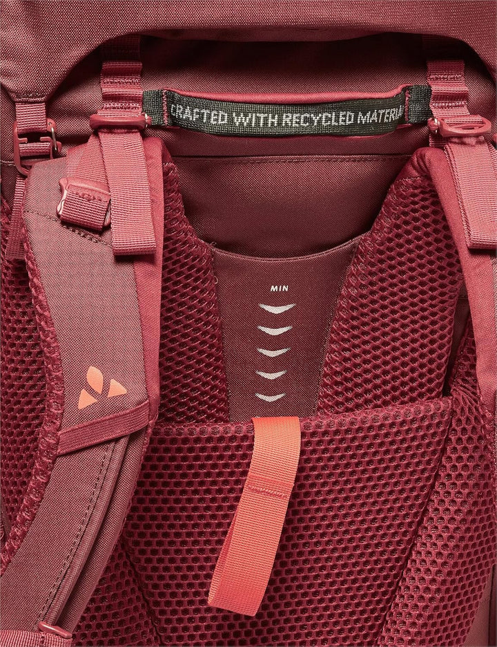 VAUDE Damen Astrum Evo 55+10 Liter, Trekkingrucksack Dark Cherry, Dark Cherry