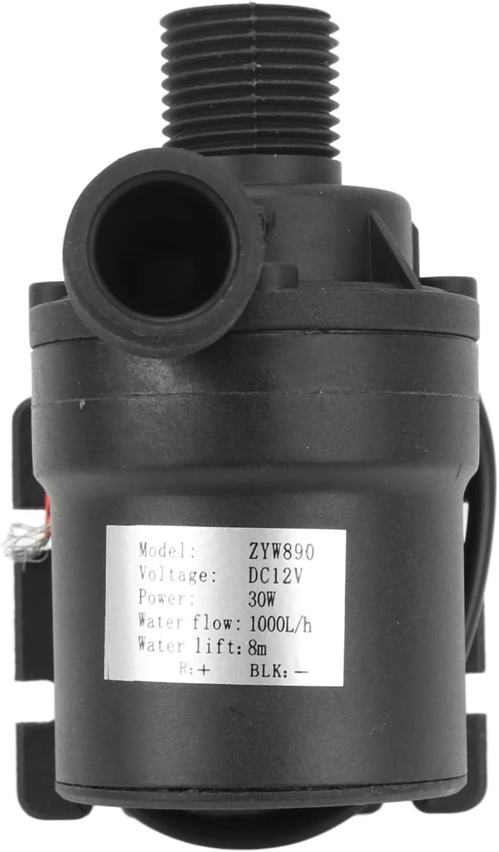 Keenso DC 12 V Bürstenlose Wasserpumpe, 30 W 8 M Tauchpumpe IP68 Wasserdicht für Wasserzirkulationss