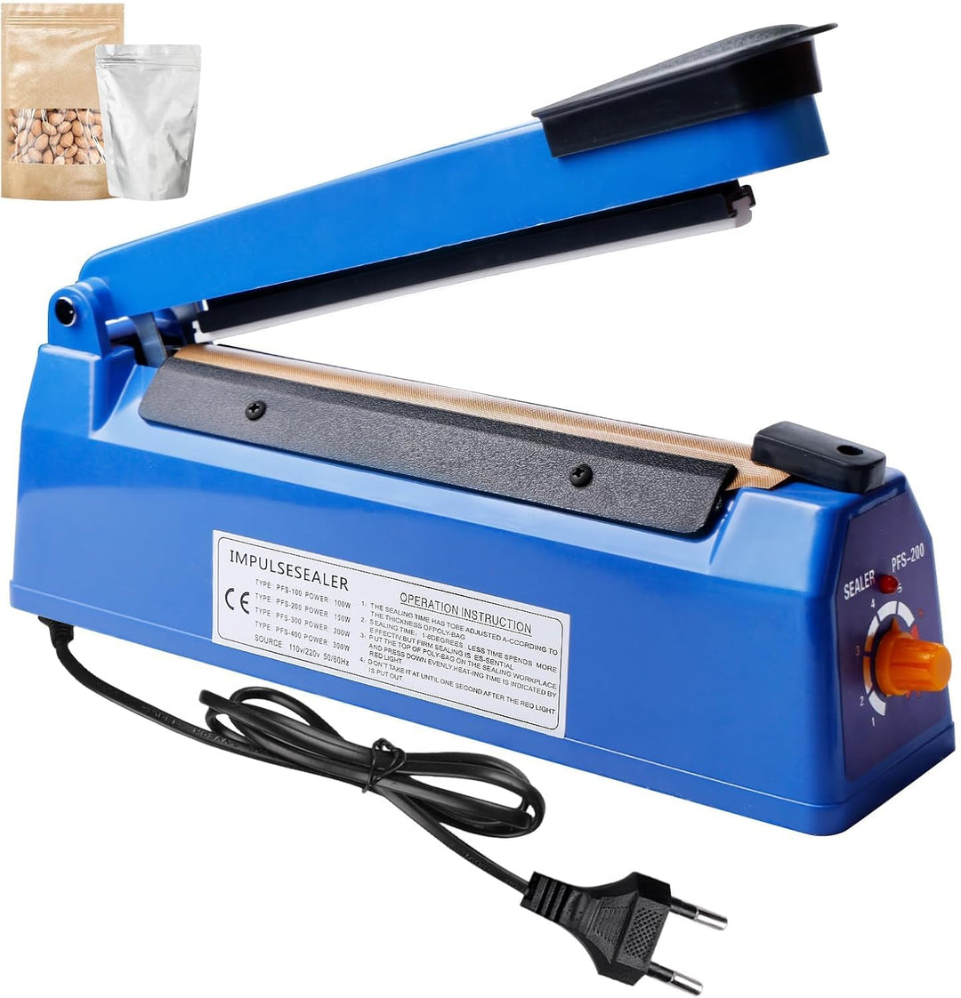 Heisssiegelgerät, 300mm Folienschweissgerät, Bag Sealer, Mini Folienschweissgerät, Plastiktüten Tüte