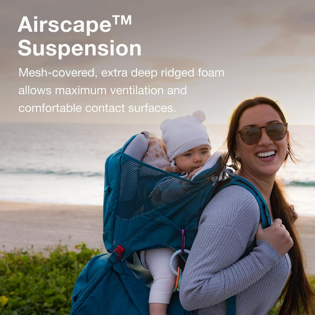 Osprey Poco Child Carriers - Deluxe child cokpit - Buil-in sunshade - Breathable Suspension - Adjust