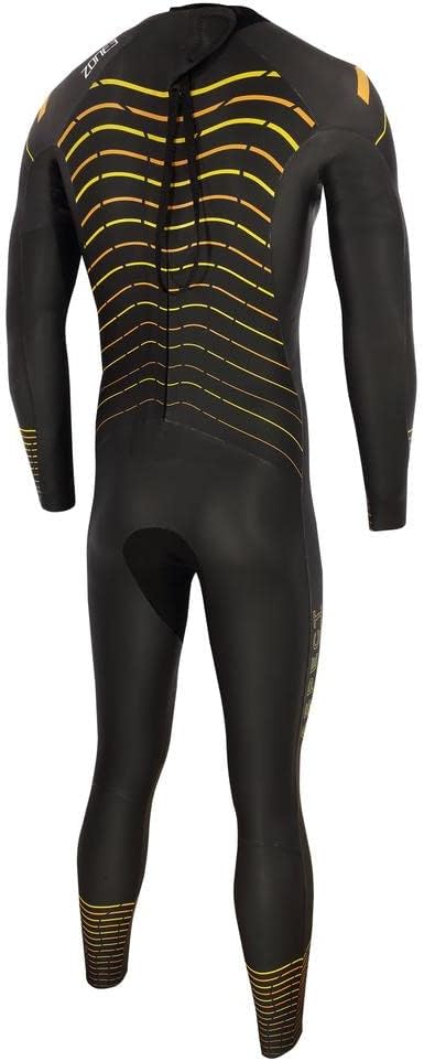 Zone3 Herren Thermal Aspect Neoprenanzug Brustschwimmen - Schwarz Orange Gelb - Thermal Warm Heat La