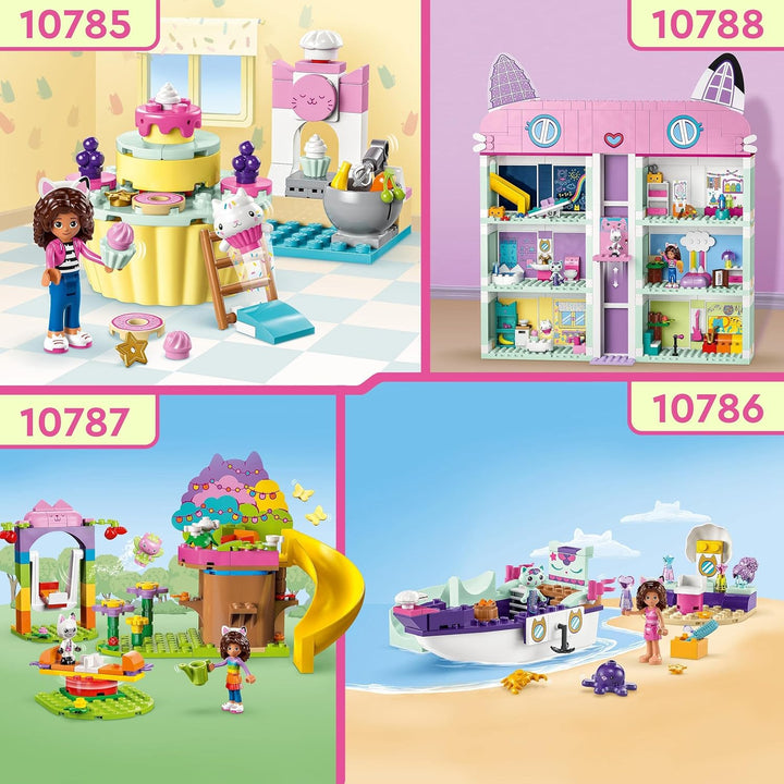 LEGO Gabby's Dollhouse Kitty Fees Gartenparty Puppenhaus Spielzeug Set mit Gabby, Pandi und Kitty Fe