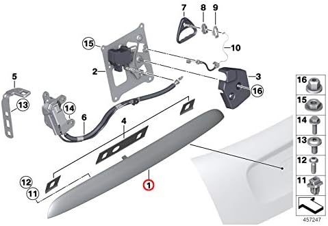Mini Zubehör Original MINI Heckklappengriffleiste Chrom