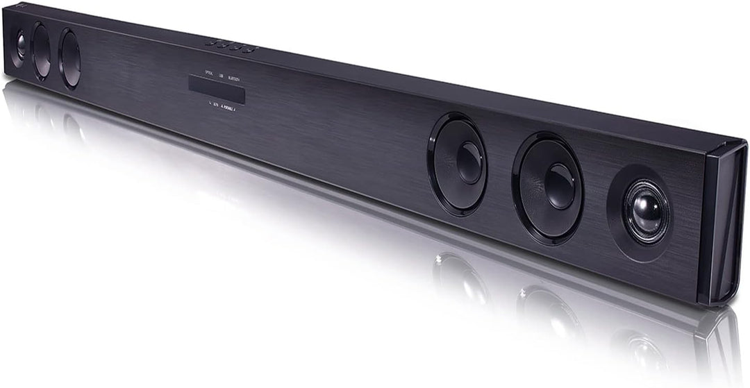 LG SQC2 2.1 Soundbar (300W) mit kabellosem Subwoofer für TVs ab 43 Zoll (Adaptive Sound Control, Blu