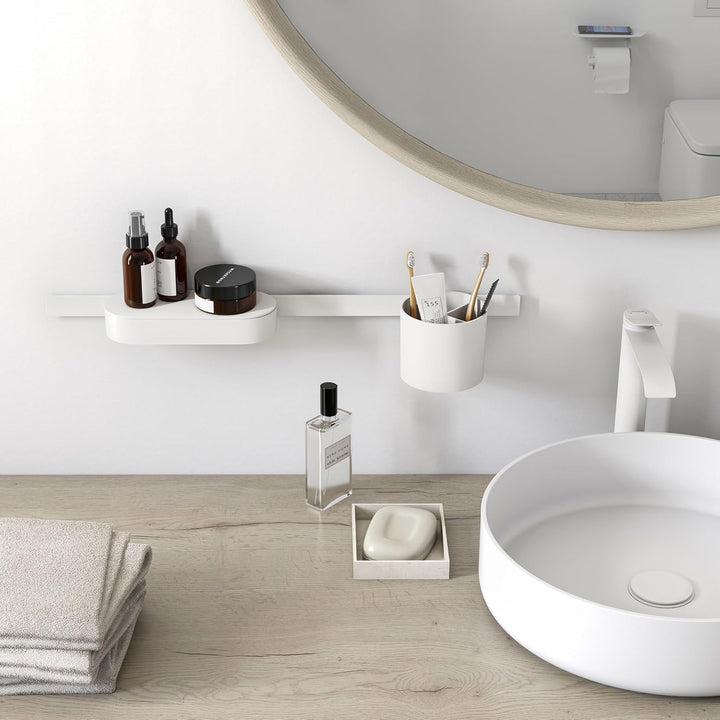 hansgrohe WallStoris - Wandstange 70cm, Badezimmeraufbewahrung, Befestigungsleiste für Aufbewahrungs