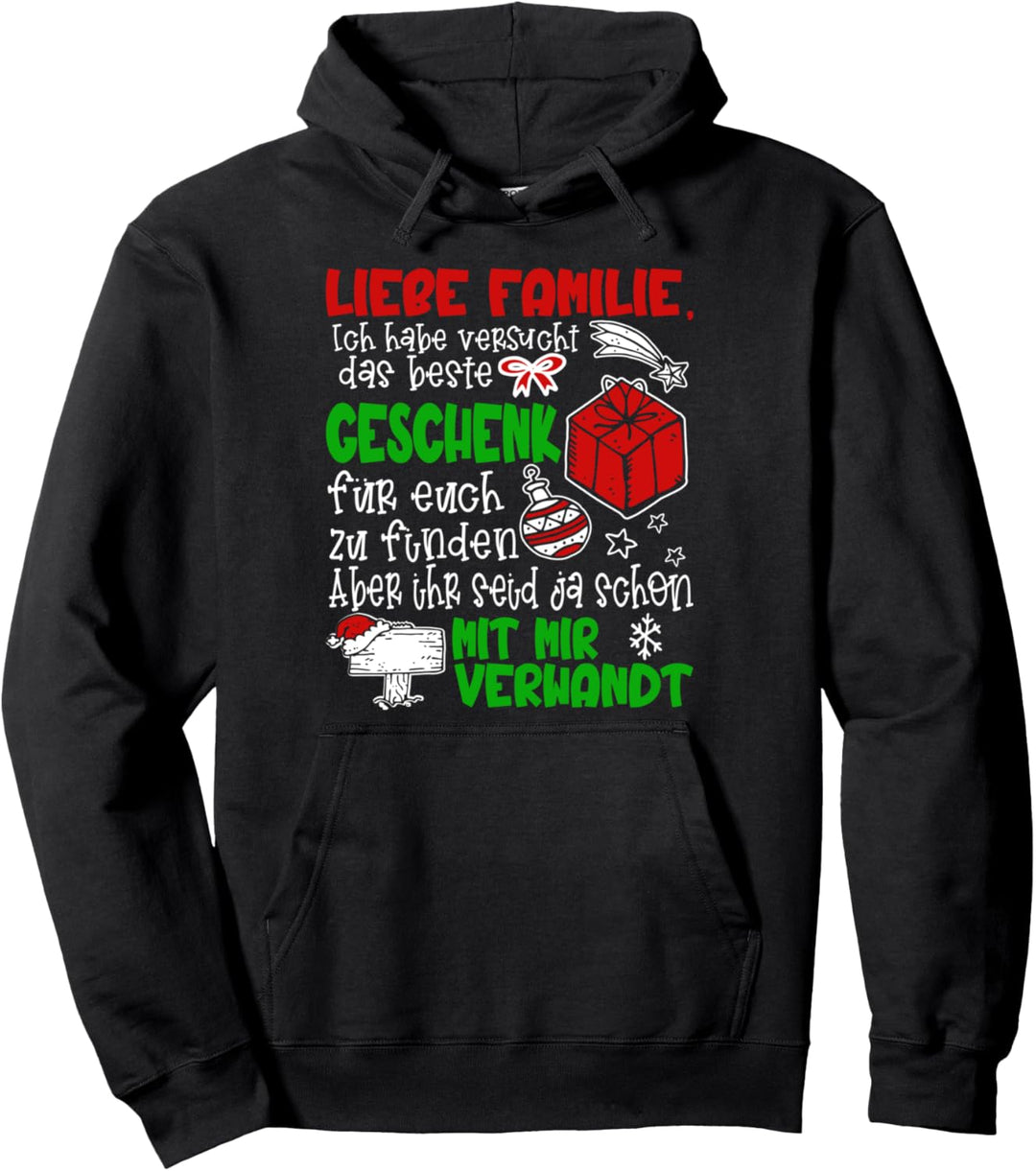 Weihnachten Familie Lustig Damen Herren Weihnachts Pullover Hoodie