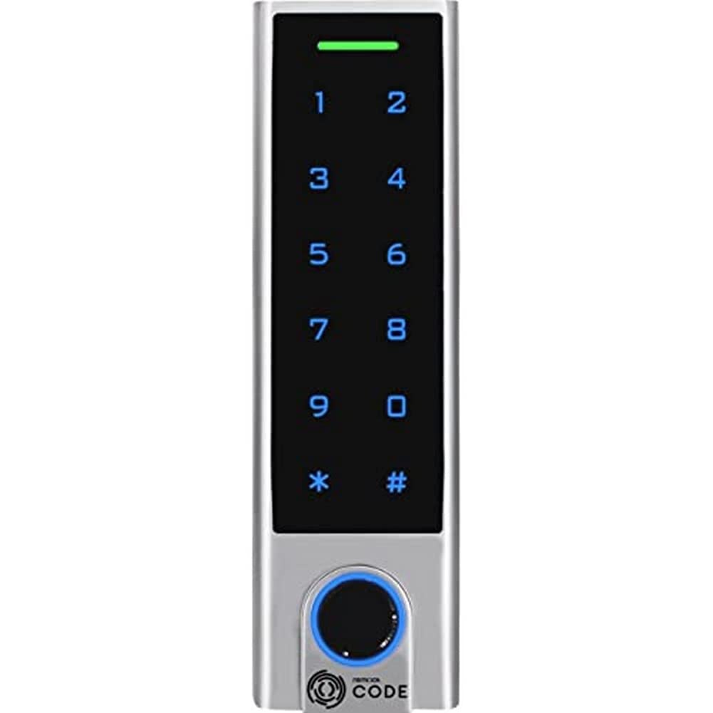 REMOCK RCODE CODE Touch-Tastatur, mit Fingerabdruck, Karten-und Codeleser, Silber