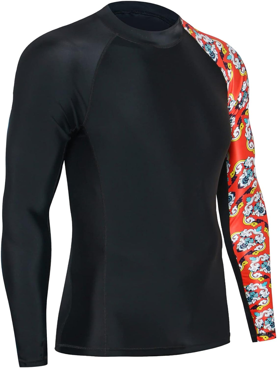 HUGE SPORTS Herren Spleiss Rashguard Langarm Rash Guard Shirt Langarmshirt alle Outdoor Aktivitäten