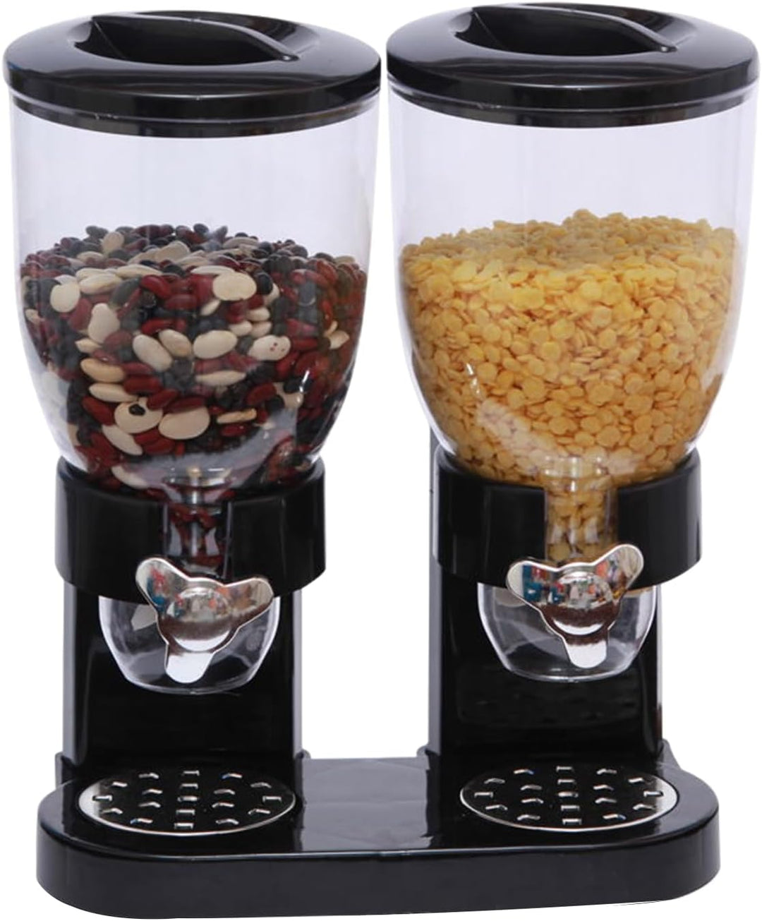 Müslispender Doppelt - Snackspender - Cereal Dispenser, Cornflakes Spender - Doppelspender für Süssi