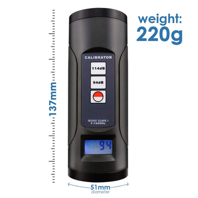 Digital Sound Level Meter Kalibrator 94db & 114db Für 1/2" Und 1" Zoll Mikrofon Geräusche Decibel Ka