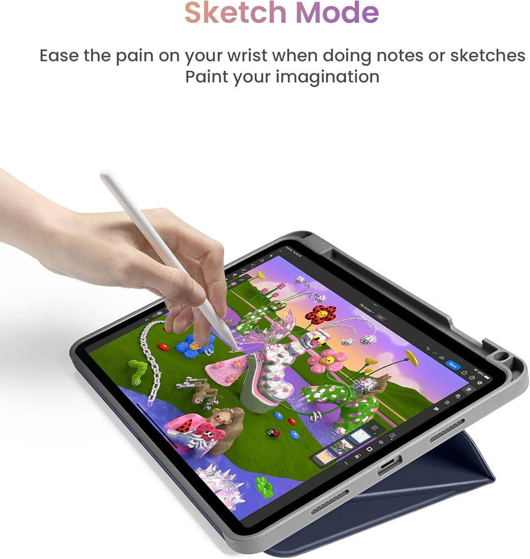 tomtoc Vertikale Hülle Case für 12,9-Zoll iPad Pro 6./5. Gen (M2&amp;M1) 2022-2021, Schutzhülle mit iPad