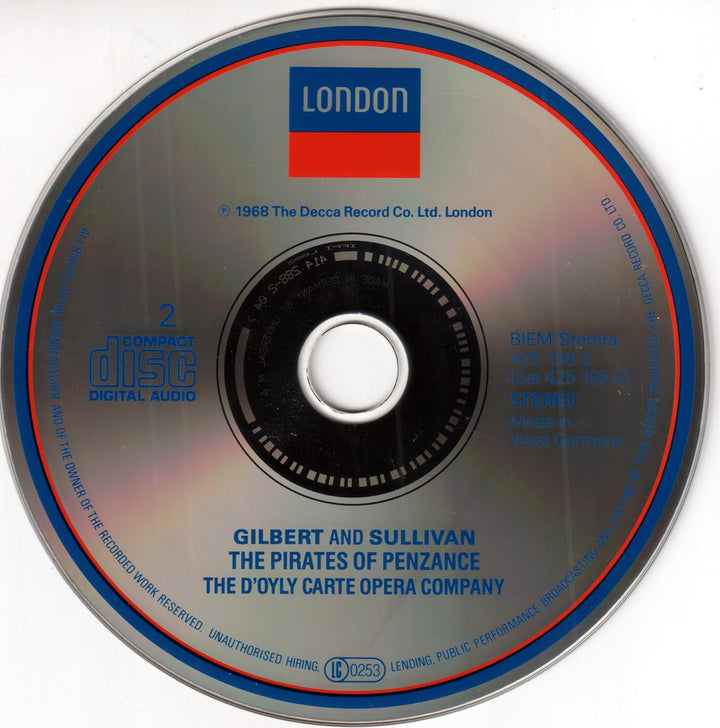Pirates of Penzance, Audio-CD