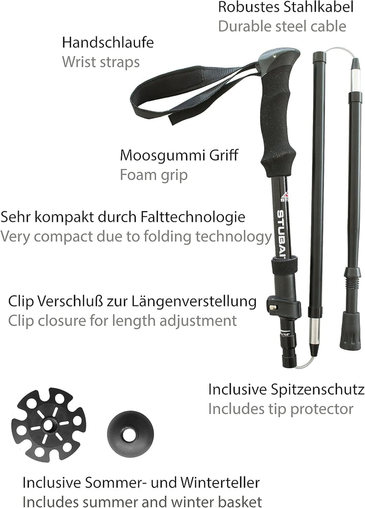 Stubai CRIMP Tourenstöcke mit WIRED-Technologie 271 g