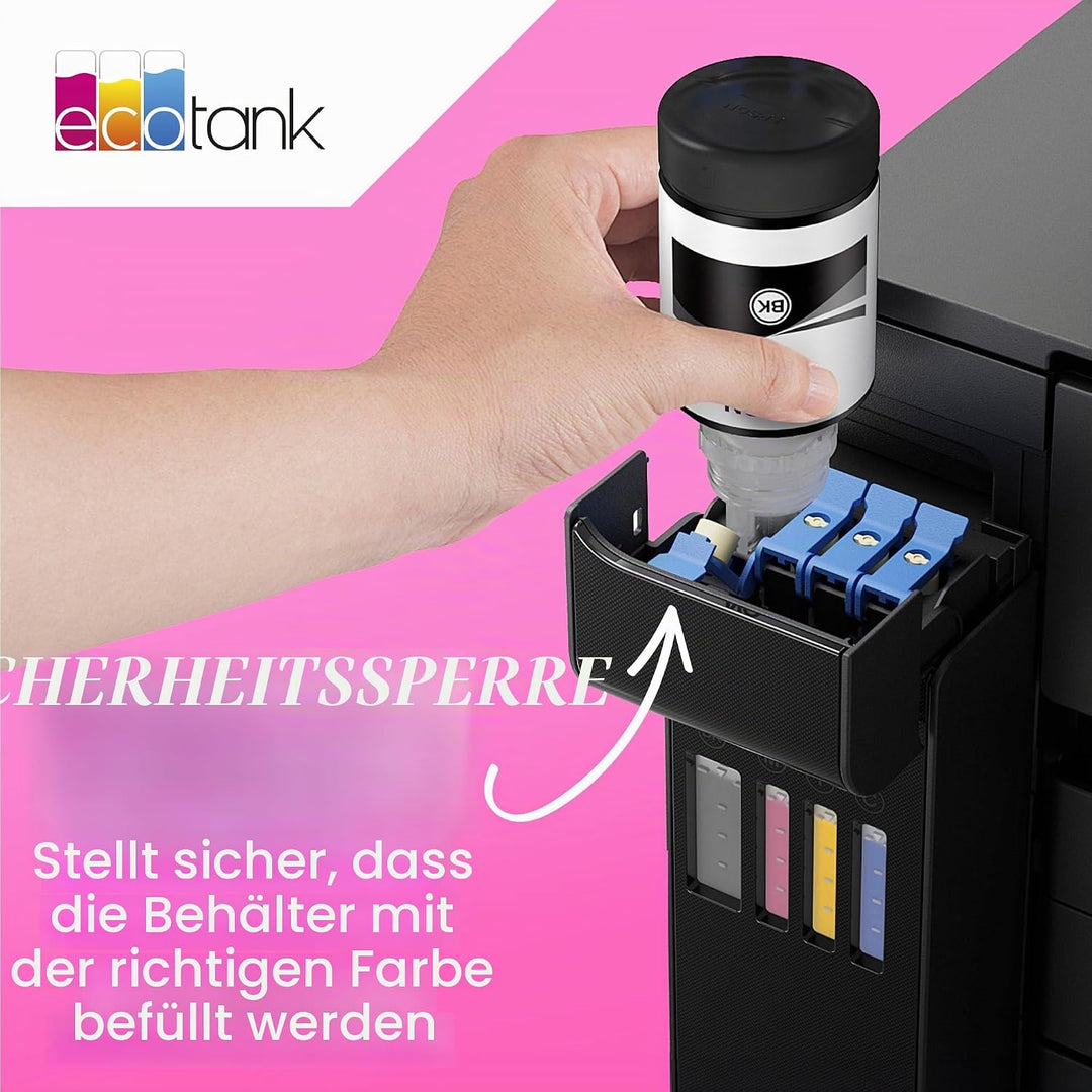 Epson EcoTank 113 Original Tintenflasche, Schwarz, Pigmenttinte (Packung mit 2) Schwarz 127 ml (Pack