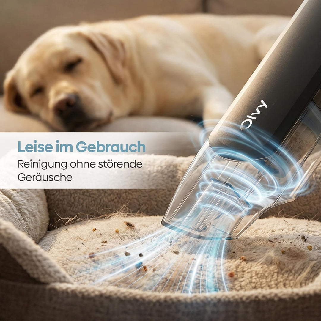 Olvy Leistungsstarker, kabelloser Handstaubsauger mit 2 Geschwindigkeitsstufen für Tierhaare, Mini-S