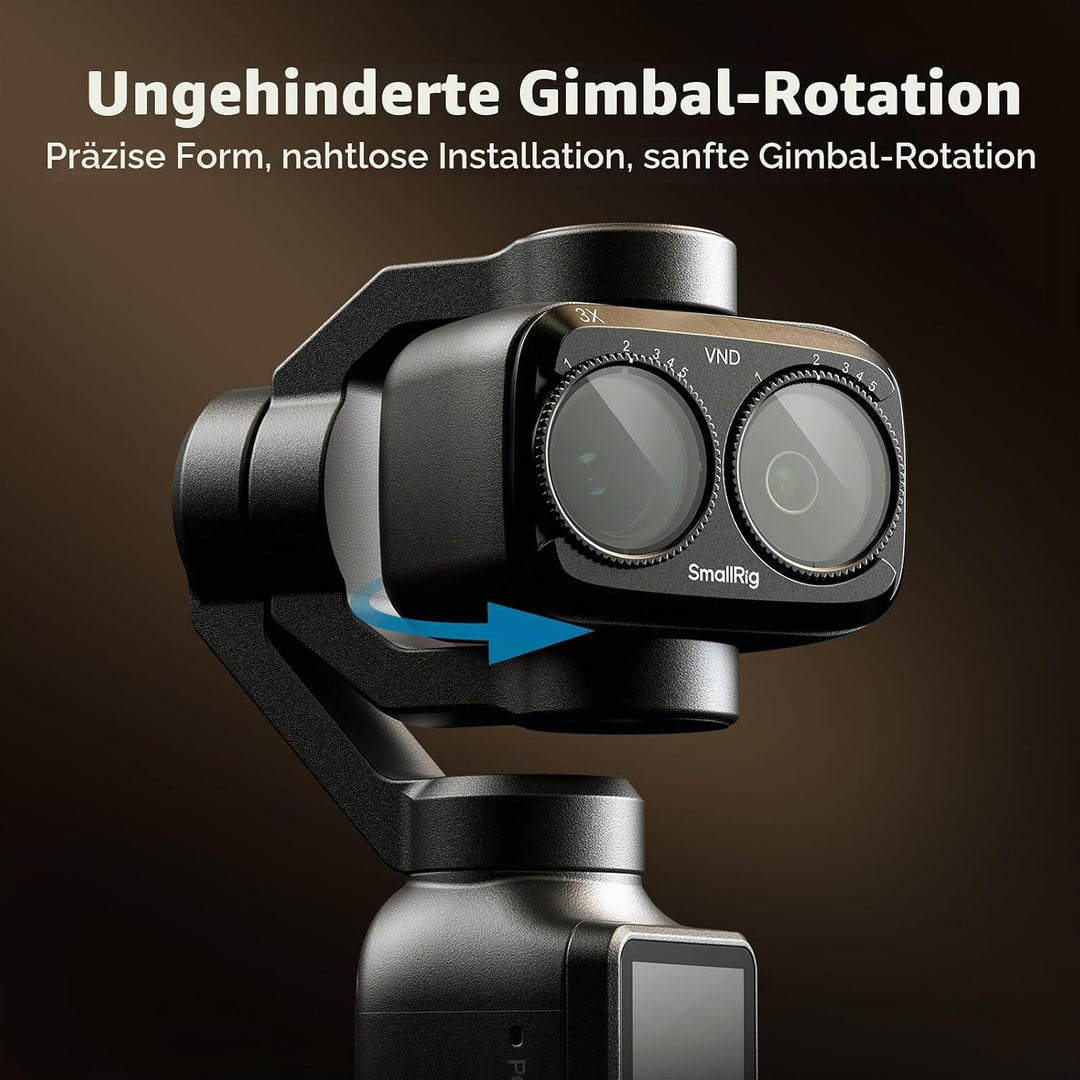 SMALLRIG Filterset für DJI Osmo Pocket 4P, Variabler ND2-32- und CPL-Filter für DJI Osmo Pocket 4P,