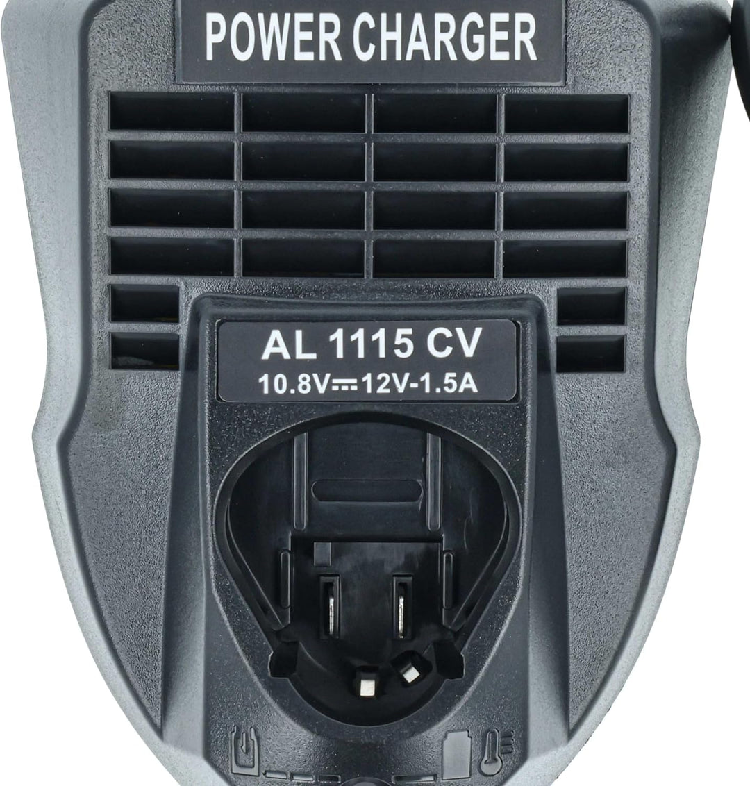 vhbw Ladegerät kompatibel mit Bosch PS70-2A | PSM 10.8 LI, PSR 10.8 Li-2 Werkzeug Akkus - Typ 2
