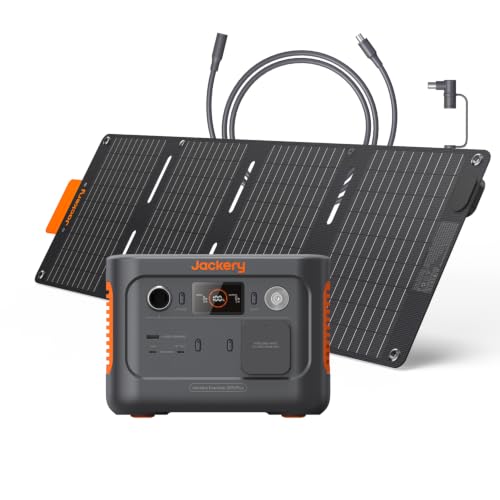 Jackery E100 Plus Powerstation mit 40W Solarpanel + 5m Verlängerungskabel