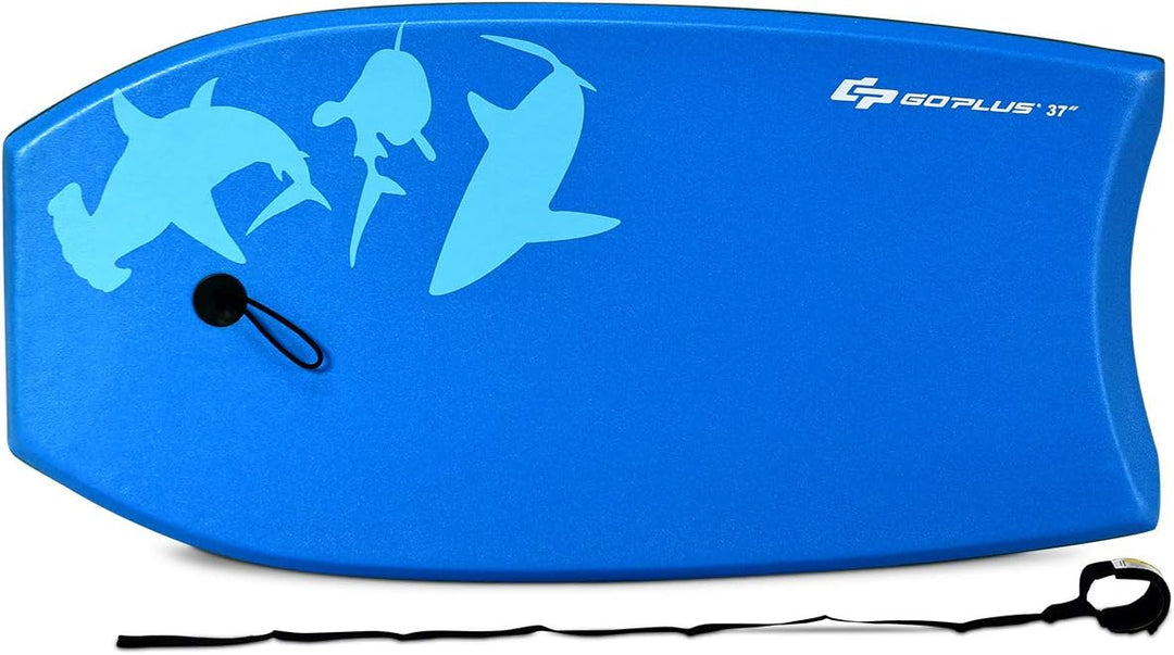 DREAMADE Bodyboard, Sup-Board, Schwimmboard, Schwimmbrett, Surfbrett, Surfboard mit Fussriemen Blau,
