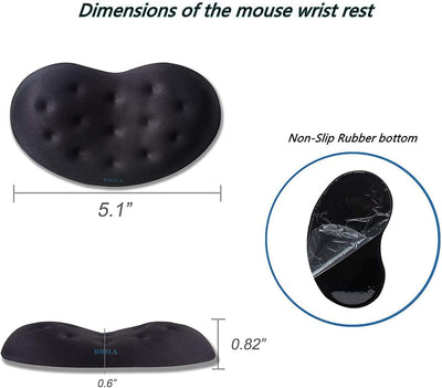 BRILA Ergonomisch Memory-Schaum Handgelenkauflage Set Für Tastatur und Maus - Handgelenkstütze Für G