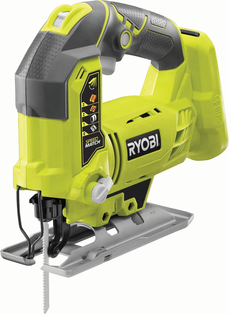 Ryobi R18JS-0 ONE+ 18 V schnurlose Stichsäge mit bündigem Schnitt ohne Akku oder Ladegerät