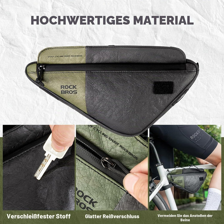 ROCKBROS Fahrrad Rahmentasche Dreiecktasche aus Ultraleicht Umweltfreundlich Material, Wasserabweise