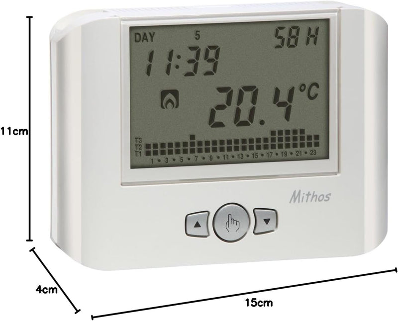 Vemer SpA VE478400 Thermostat, Weiss