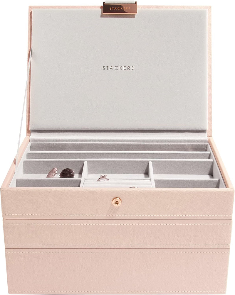 Stackers Blush Klassisch Schmuckschatulle - 3 Blush Pink, Blush Pink