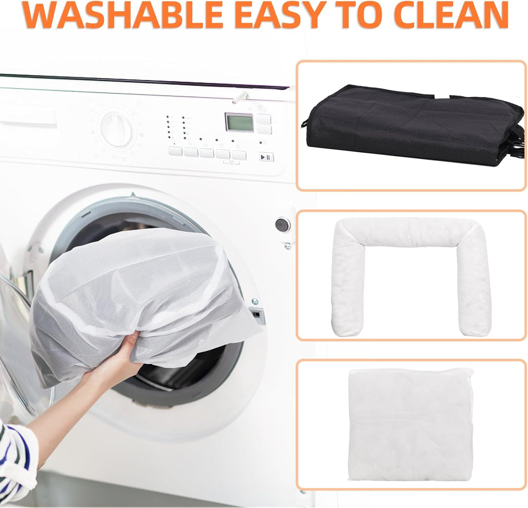 BingoPaw Hunde Autositz für grosse Hunde, 3-in-1 Verstärkter Autositz mit Befestigungsgurten, wasser