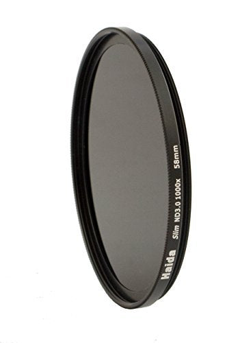 Haida Slim Graufilter ND1000 58mm.Schlanke Fassung + Pro Lens Cap mit Innengriff