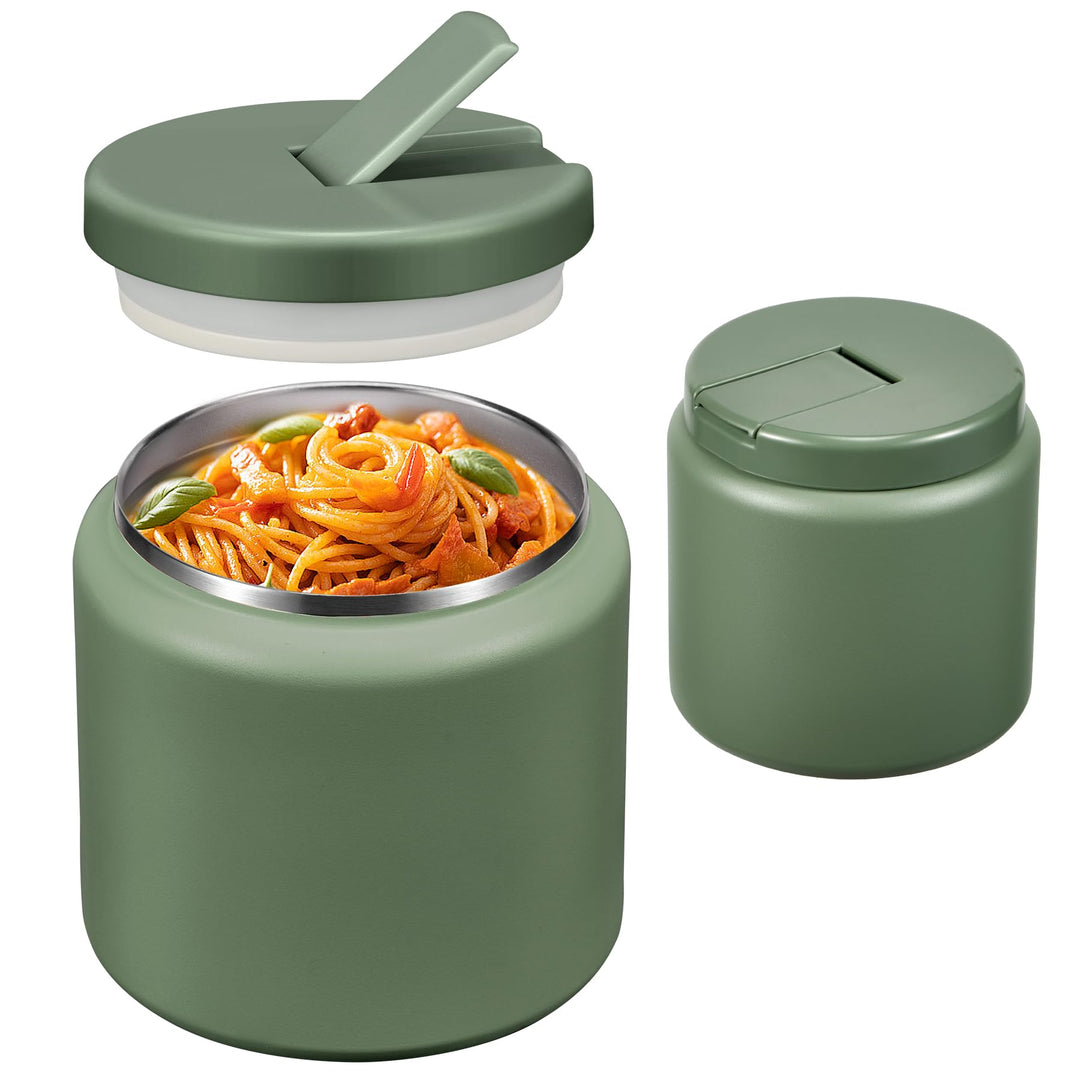 Itslife Thermobehälter für Essen 760ml, Thermo Lunchbox Kinder mit Schnallendeckel und Löffel, Warmh