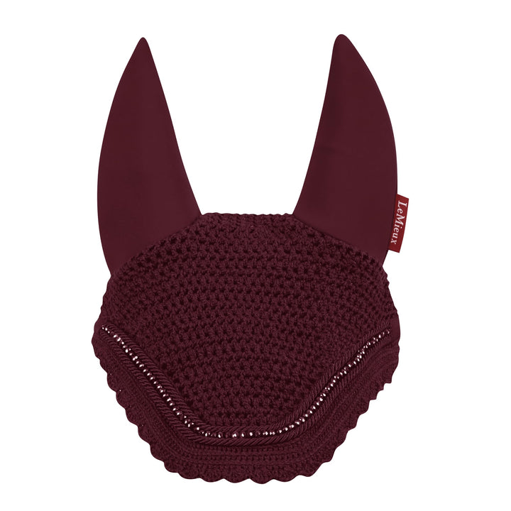 LeMieux Diamante Acoustic Fly Hood Burgundy Fliegenhaube L burgunderfarben, L burgunderfarben