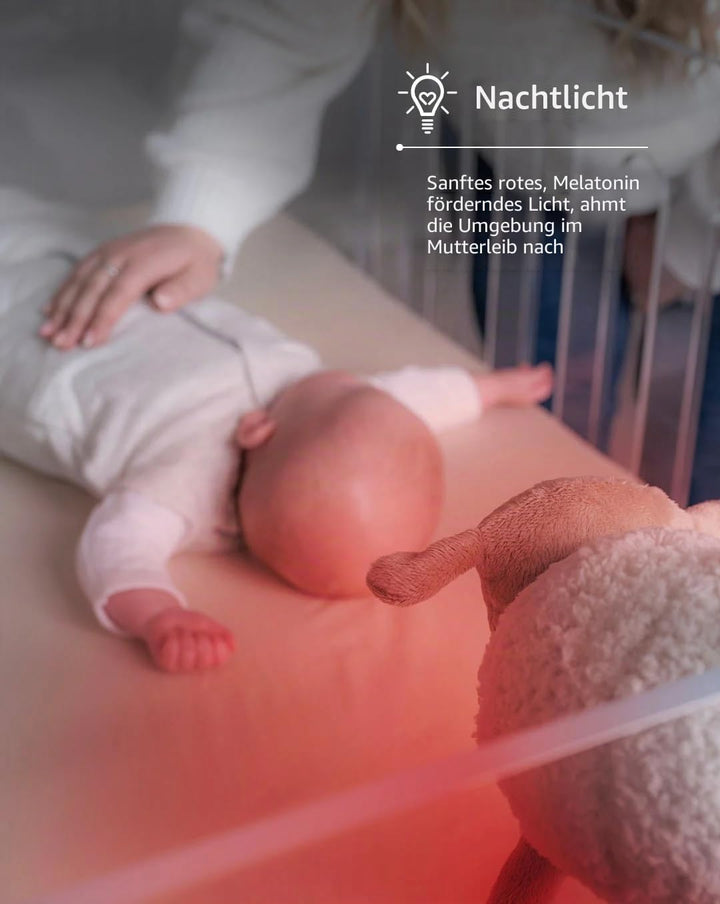 Sweet Dreamers Ewan Deluxe - Wein-Sensor für ruhigen Schlaf, Waschbar, grau