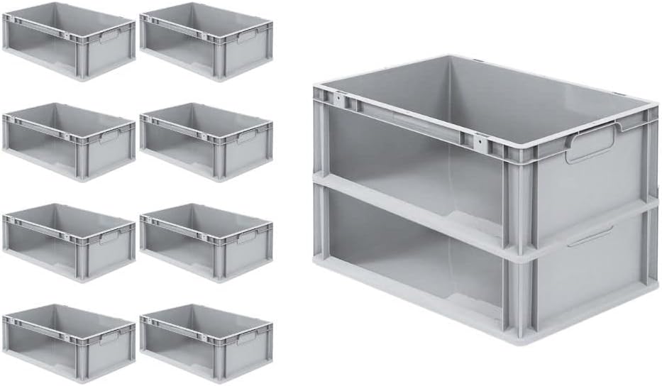 SparSet 10x Eurobox NextGen Store | HxBxT 22x40x60cm | 44 Liter | Seite offen | Eurobehälter, Transp