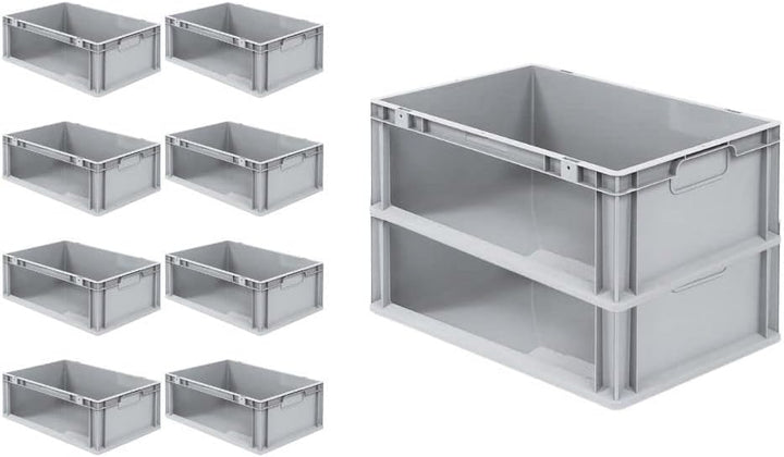 SparSet 10x Eurobox NextGen Store | HxBxT 22x40x60cm | 44 Liter | Seite offen | Eurobehälter, Transp