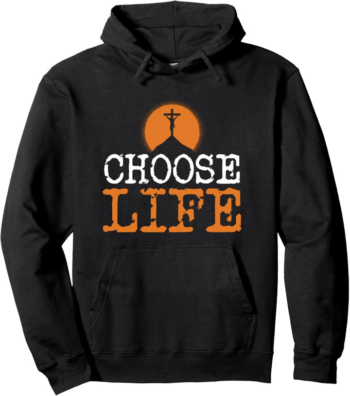 Wahl Leben Gott Kreuz Jesus Christus Gläubiger Geschenk Pullover Hoodie