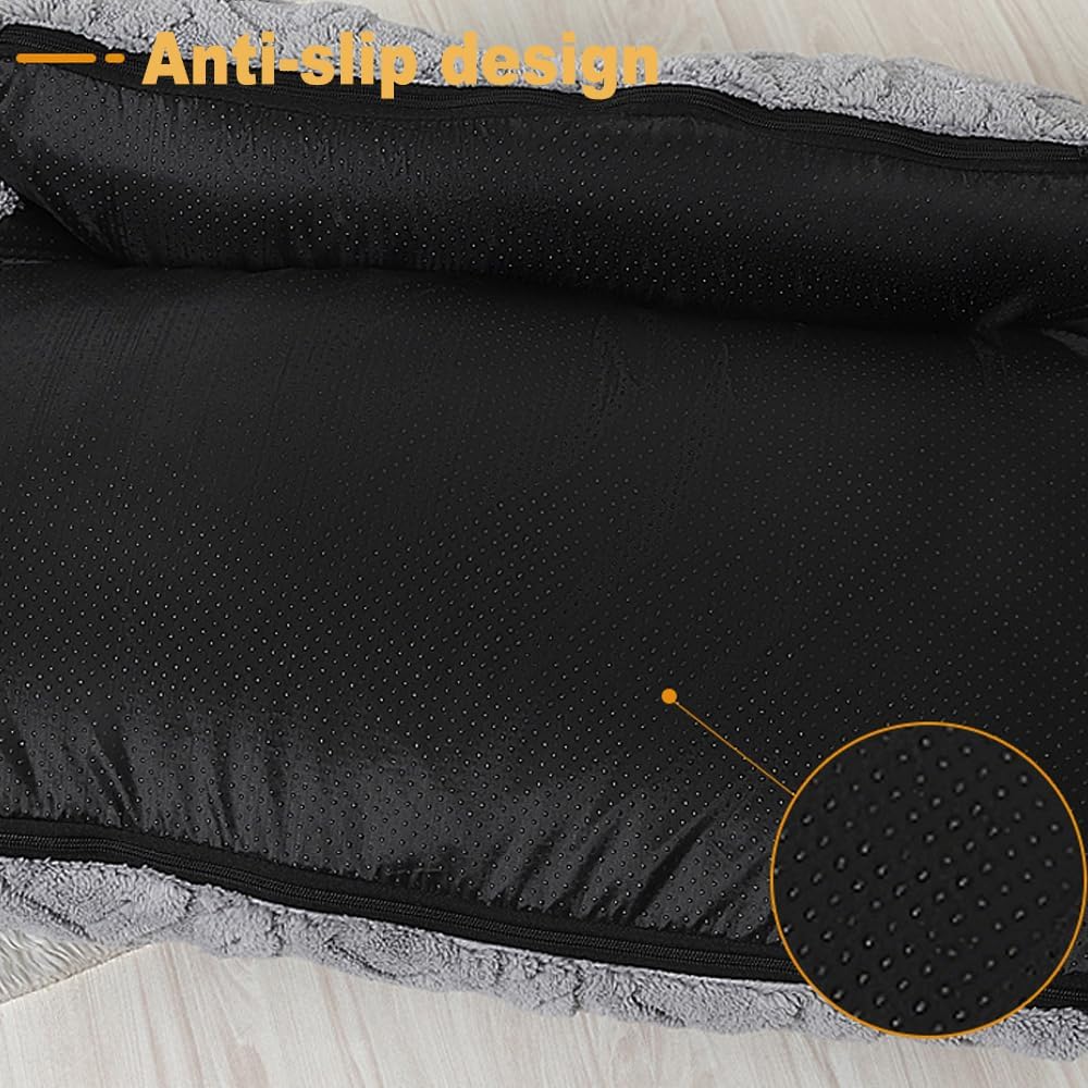 Hundesofa & Katzensofa – Flauschiges Hundebett Kleine Hunde, Waschbares Katzenbett mit Rutschfester