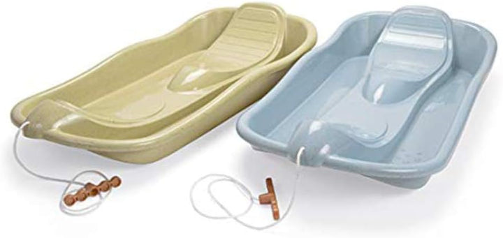 Dantoy 6762 Bio-Bobsled Sledge for Kids Eco-Conscious-Dust Blue
