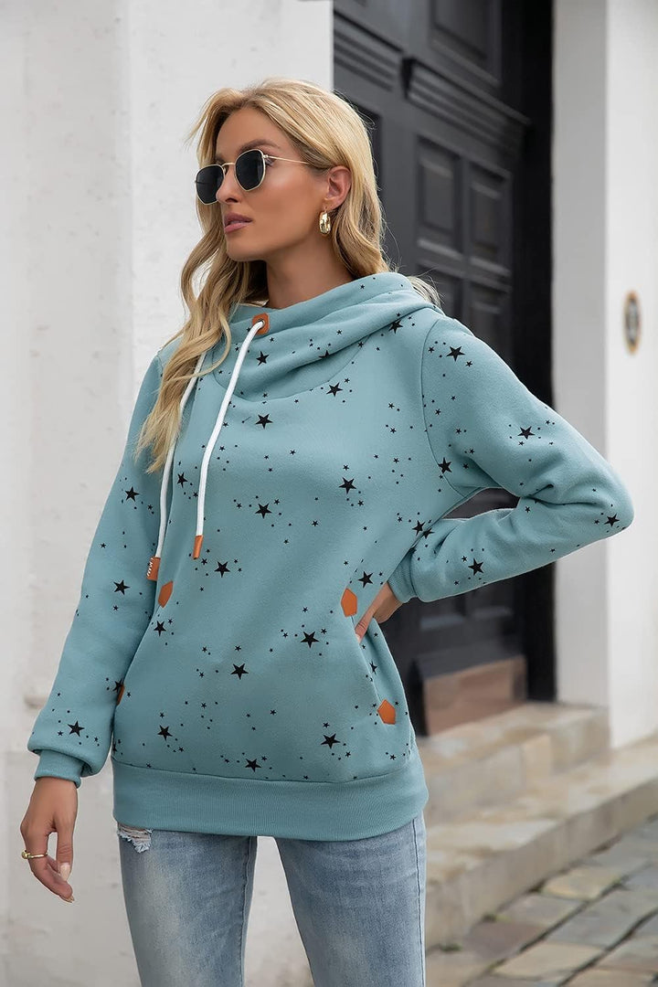 Cassiecy Damen Kapuzenpullover Winter Langarm Hoodie Pullover Baumwoll Casual Sweatshirt Winterjacke