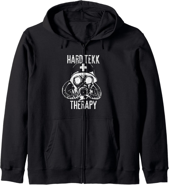 Hard Tekk Therapy Speedcore Hardcore Tekkno Rave Festival Kapuzenjacke