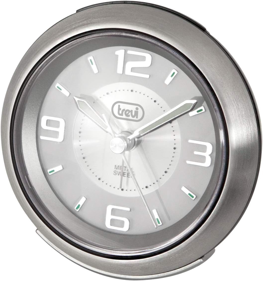 Trevi SL 3090 M Quarzuhr mit Wecker, Zifferblatt in Weiss