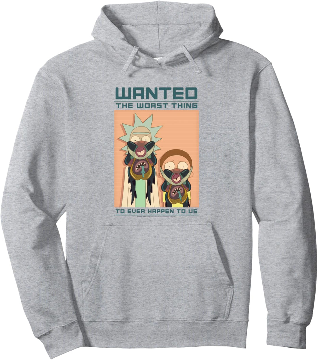 Rick and Morty Wanted Pullover Hoodie