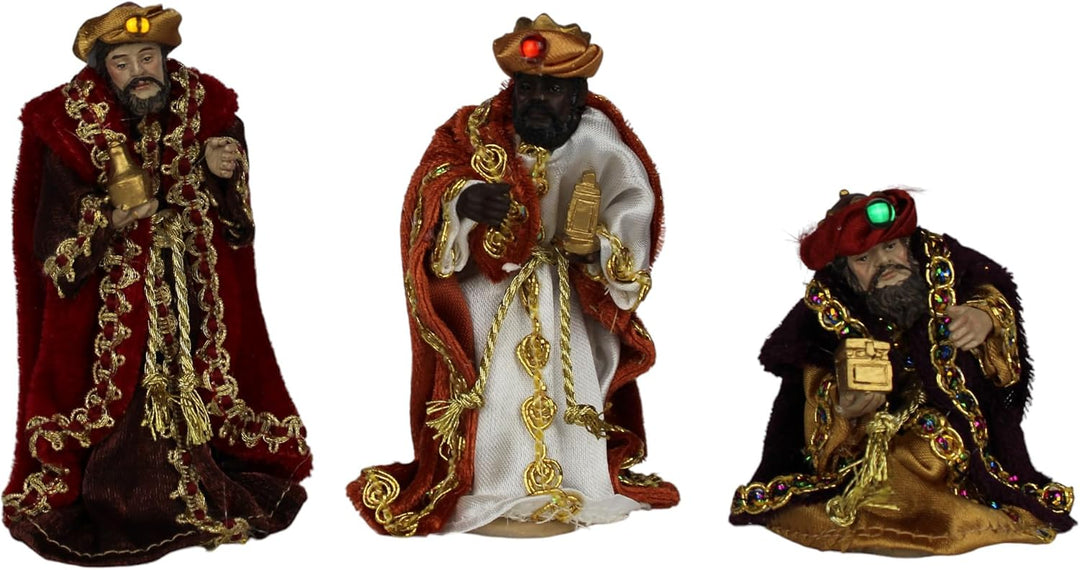 ZICOM Ankleidefigurenset Nebo, Krippenfiguren orientalisch ca. 11cm 15-TLG. Polyresin bekleidet