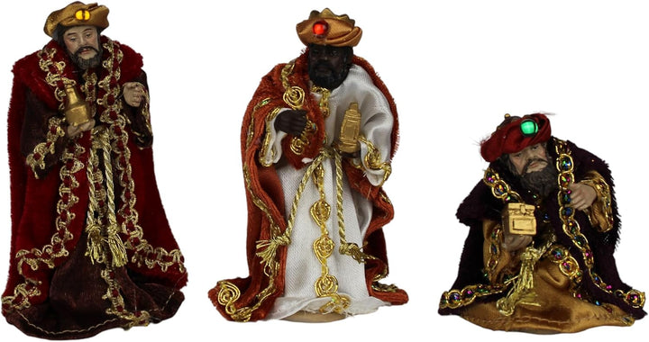 ZICOM Ankleidefigurenset Nebo, Krippenfiguren orientalisch ca. 11cm 15-TLG. Polyresin bekleidet