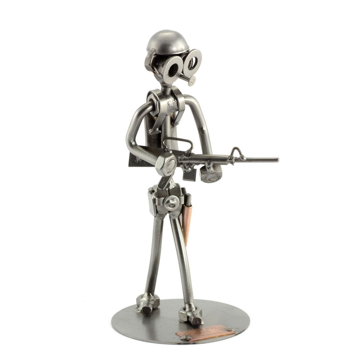 Steelman24 I Schraubenmännchen Soldat I Made in Germany I Handarbeit I Geschenkidee I Stahlfigur I M