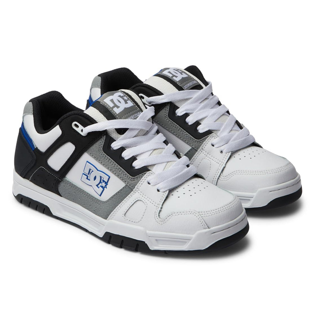 DC Shoes Court Graffik Se, Damen Sneaker 47 EU Weiss Grau Blau, 47 EU Weiss Grau Blau