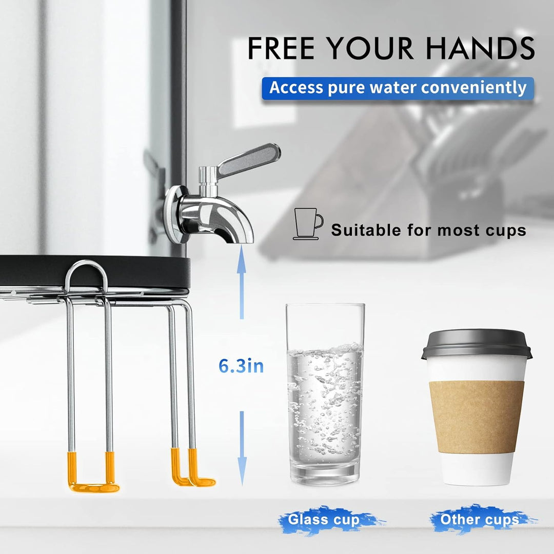 Purewell Detachable Stainless Steel Stand with Rubberized Non-Slip Feet, Matching Stand for Purewell