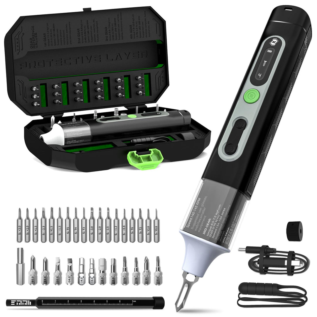 Elektrischer Schraubendreher, 36 in 1 Mini Electric Screwdriver set, Akku Schraubendreher set mit H4